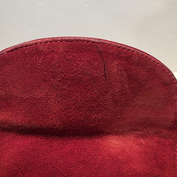 Gucci Bag Vintage Bamboo Handle Red Patent Leather Mini Rucksack Backpack Purse - Picture 11 of 16